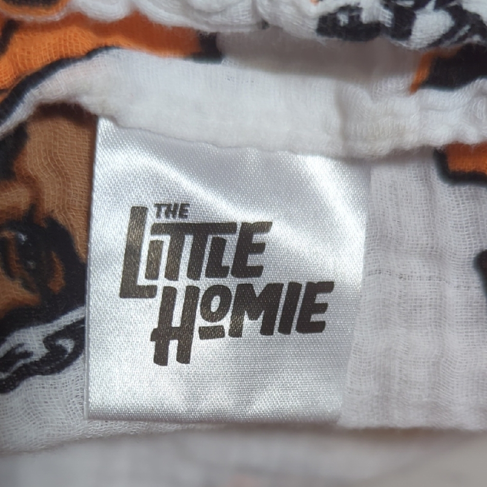 Little Homie Baby Ball Before You Crawl Basketball Muslin Swaddle Blanket Cotton - Picture 12 of 16